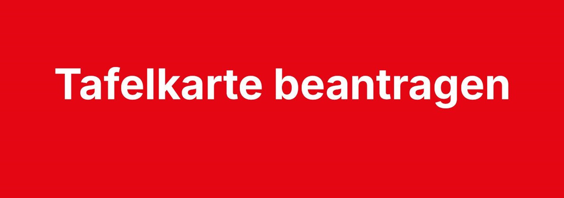 Banner Tafelkarte